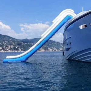 Aufblasbare Wasser-Yacht-Rutsche für Boot Aufblasbare Dock-Rutsche für Wasserspiele