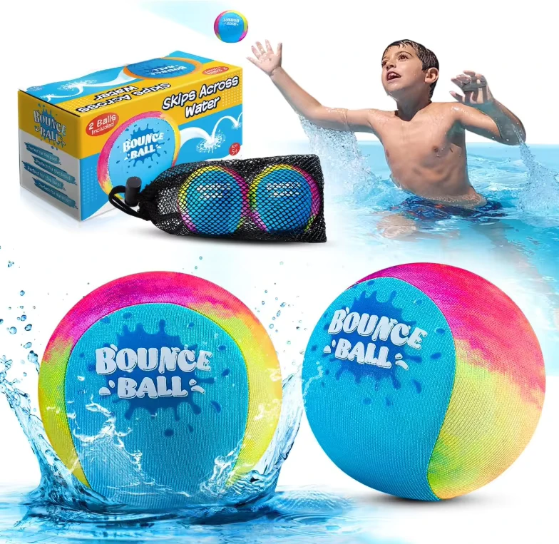 Balles TPR Flottantes Set de Balles Sautantes pour Piscine Plage Lac