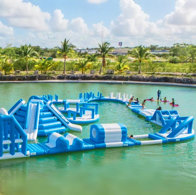 Equipo inflable de parque acuático flotante, juegos acuáticos para adultos, eventos de entretenimiento, parque acuático