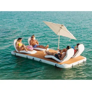 Floating Yacht Dock Inflatable Floating Dock Swimming Platform for Relax on Water