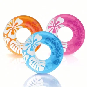 Floral Inflatable PVC Swimming Ring for Child Water Sports