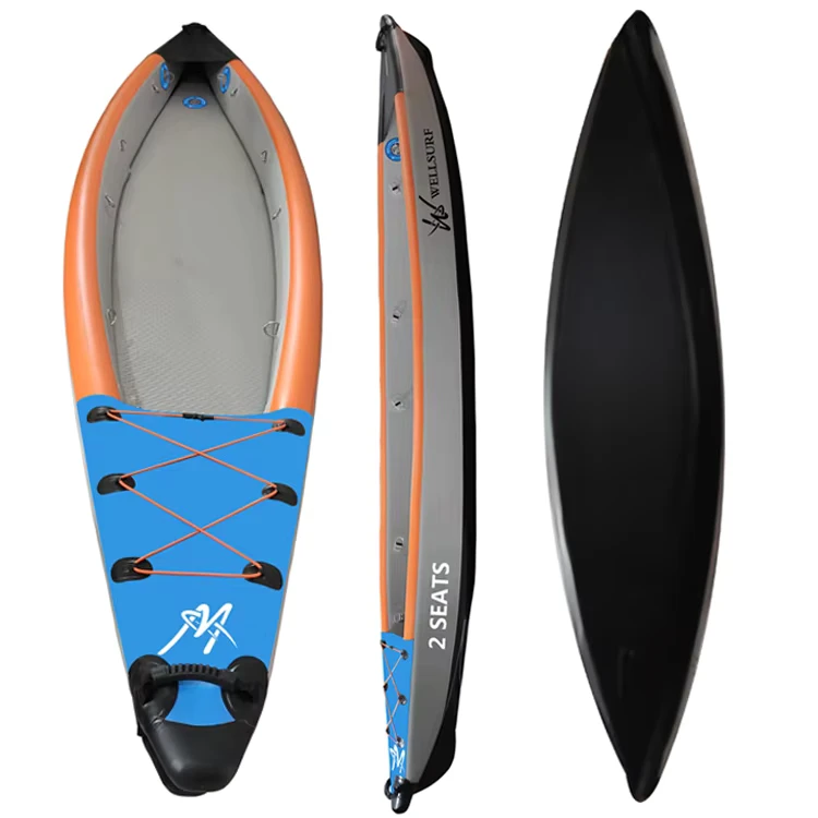 Canoa hinchable de una sola persona, kayak de costura plegable