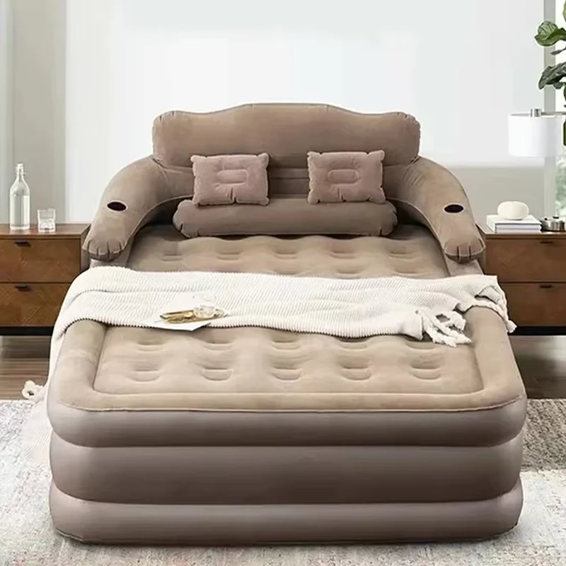 Materasso Gonfiabile Elettrico PVC Auto Gonfiante Pieghevole per Campeggio e Uso Domestico