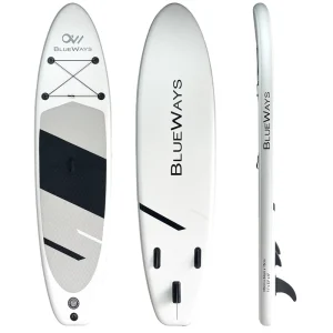 Foldable Inflatable SUP Board ISUP Surfboard Ideal for Family & Group Activities on Lakes & Rivers