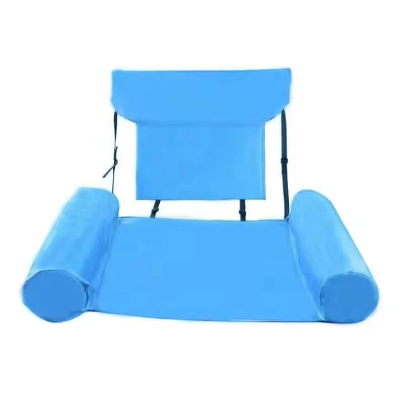Foldable PVC 0.25mm Thick Inflatable Pool Float Sofa Water Chair Portable Water Hammock 100-500kg Capacity