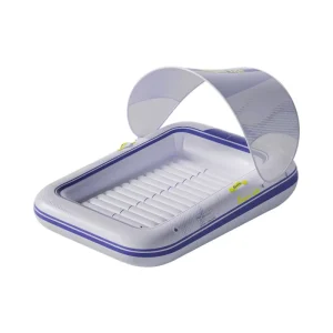 Foldable PVC Adult Inflatable Floating Raft Outdoor Swimming Pool Floating Bed Beach Leisure Water Lounge Chair