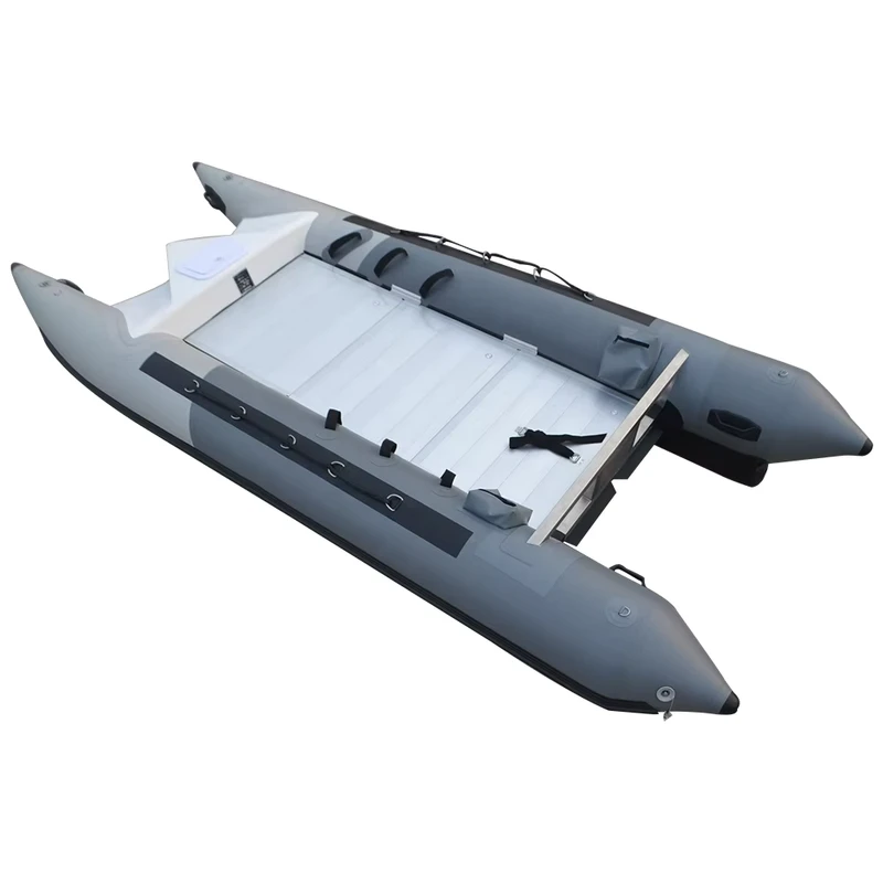 Thuyền Kayak Bơm Hơi Gập Gọn, Catamaran, 1-7 Người, Chèo Thuyền, Bè Trắng
