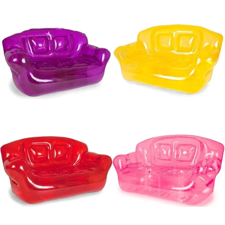 Divani Gonfiabili Trasparenti in Plastica Pieghevoli per Soggiorno