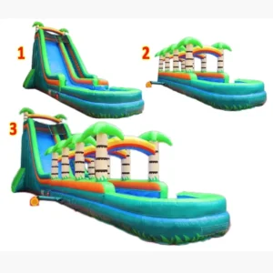 Football Competition Playground Learning Toy Educational Outdoor Inflatable Playground Tropical House Bouncy Castle Water Slide
