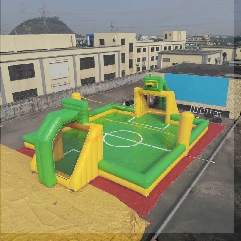 축구 인플레이터블 점프 스포츠 게임 인플레이터블 축구 바운서 농구 슈팅 상업용 대여 인플레이터블 배구 코트