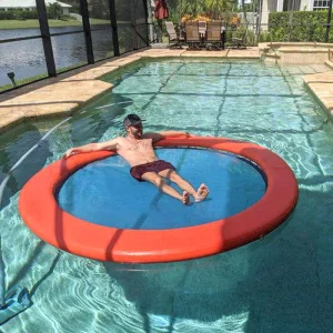 Para adultos e crianças - piscina inflável para bronzeamento, flutuador de água, banheira de sol, rede de água inflável