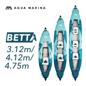 For New Betta Inflation Kayak Set Eco Friendly PVC Single Double Triple Person for Lakes & Rivers Touring