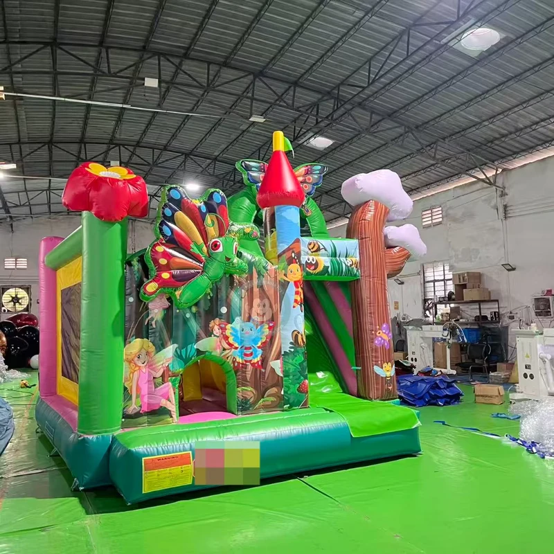 Forest Bouncy Castle Small Inflatable Bounce for Kids Party Rental