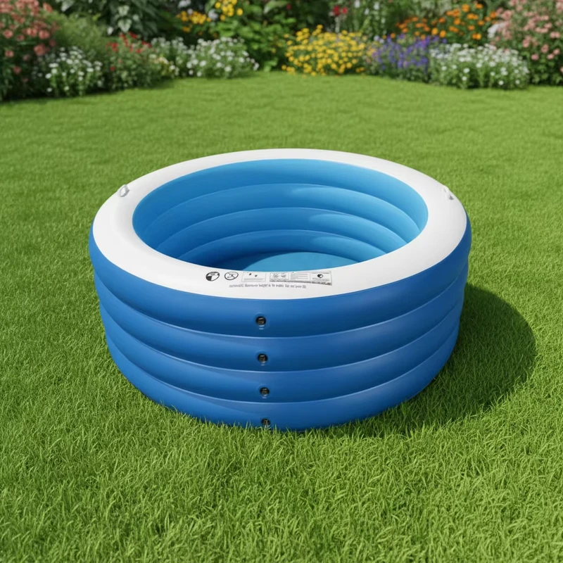 Kolam Renang Bulat Inflatable PVC Tingkat Empat