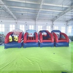 Four Pieces Interactive Arena Toss Target Game for Carnival Party Event Inflatable for Children 4 Inflatable in 1 Game
