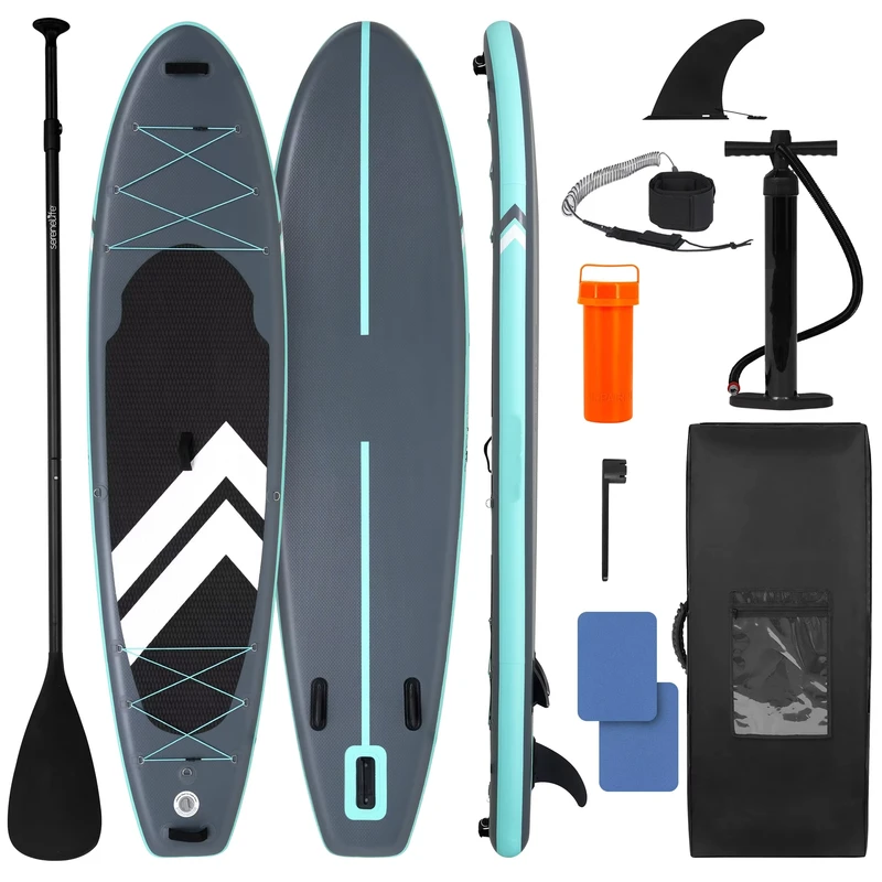 Tabla de Paddle Inflable Ultra Ligera con Diseño Gratuito y Accesorios Premium, Tabla de Surf para Jóvenes y Adultos