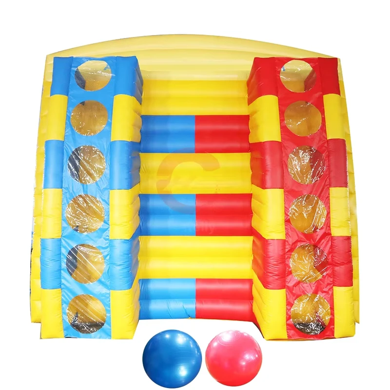 Spedizione Gratuita - Gioco Gonfiabile da Fiera per il Lancio di Palloni da Basket, 5x3x5mH