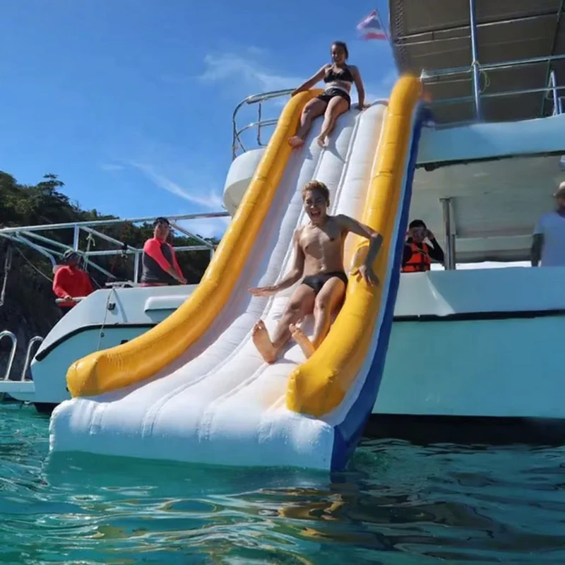 สไลด์น้ำลอยตัวแบบฟรีสไตล์ Crazy Sea สไลด์ยอชท์แบบเป่าลม