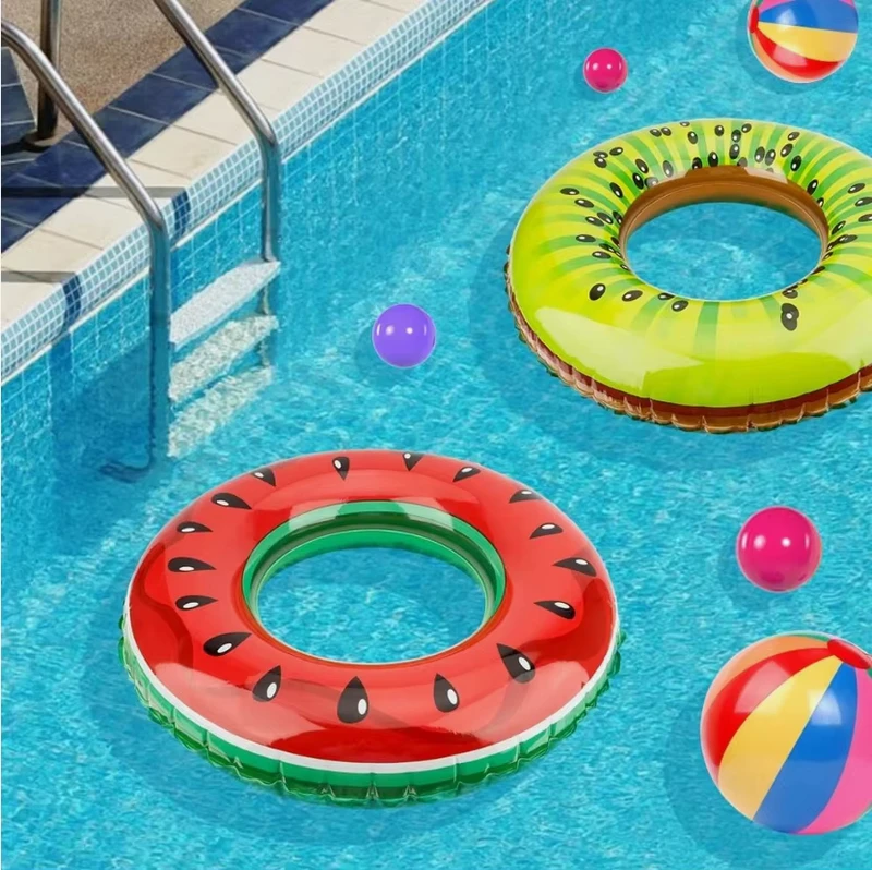 Fruit Inflatable Funny Swim Rings Multiple Styles Available for Water Play