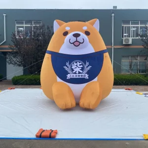 Full Customized Giant Inflatable Cartoon Dog Mascot Plush Cute Advertising Inflatable Cartoon Character