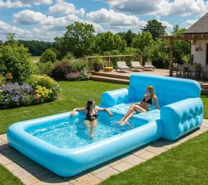 Full Size Custom Inflatable Swimming Pool Family Courtyard Water Play Equipment Outdoor Inflatable Recreational Facility