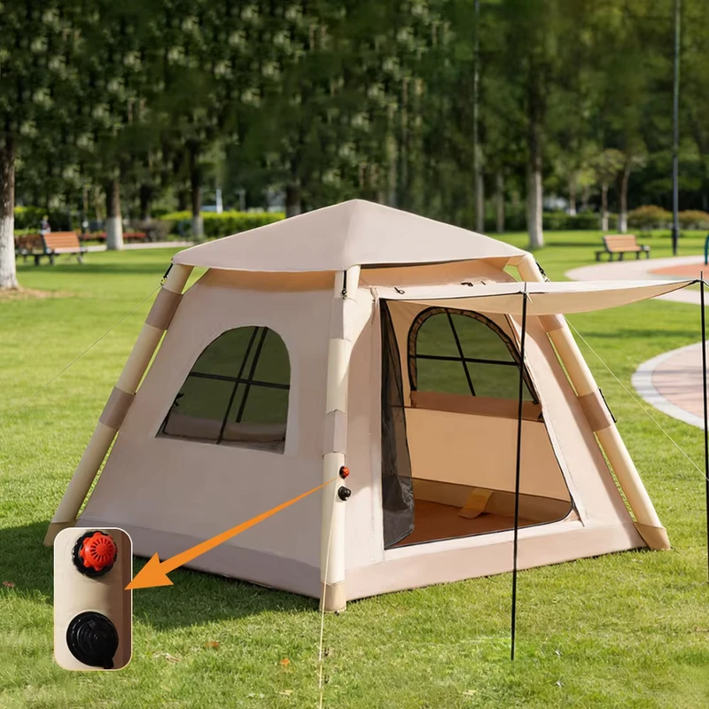 Fully Automatic Inflatable Camping Tent Fast Setup Air Bladder Design Outdoor Waterproof Beach Mountain Shelter