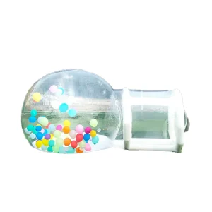 Fun Custom Transparent Bubble Igloo Dome Tent Clear Crystal Inflatable Trampoline for Party Rental with Balloons