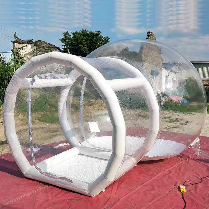 Tenda Gonfiabile Trasparente Fun House, Igloo Cristallo Gonfiabile Gigante, Palloni Gonfiabili per Feste per Bambini