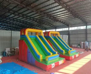 Fun Inflatable Water and Dry Slide for Kids PVC Material Easy Setup Customizable Size 5 People Capacity