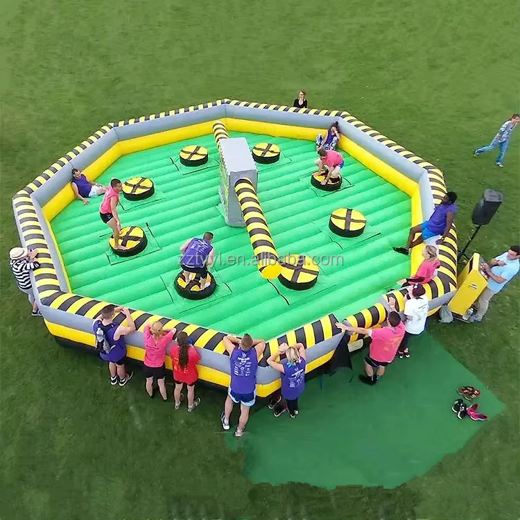 Spaßige Outdoor-Aufblasbare Spiele, aktive Attraktion, aufblasbare Drehuhr, Party-Carnival-Sportrequisiten zur Vermietung für Kinder und Erwachsene