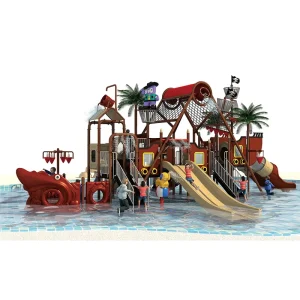 Fun Sea Theme Water Park Playground Equipment Swimming Pool Large Plastic Water Slide for Pool