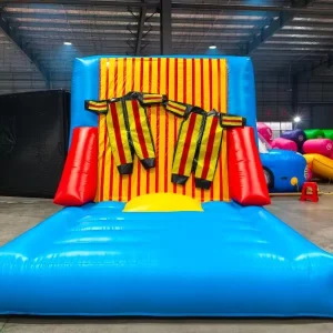 फनी व्यावसायिक खेल inflatable कूदने वाली छड़ी दीवार inflatable चिपचिपा दीवार और चिपचिपे सूट inflatable महलों के लिए