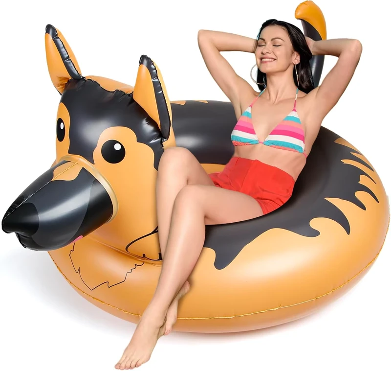 Funny Inflatable Animal Swimming Rings PVC Pool Floats Pool Toys for Adult Kids Relaxing