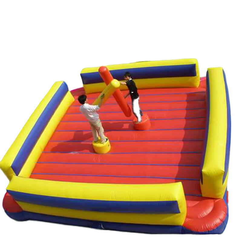 Funny Inflatable Rocking Gladiator Duel Jousting Game Inflatable Jousting Arena With Joust Stick
