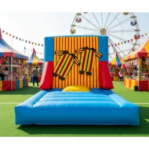 Funny Inflatable Sticky Wall and Sticky Suits Commercial Games Inflatable BounceCarnival Games Party Entertainment Velcro Wall