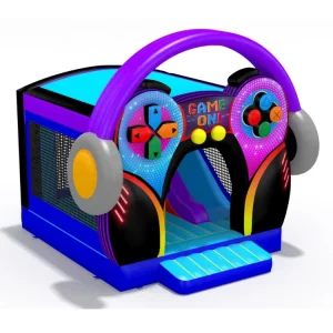 Game on Inflatable Bouncer Combo Jumping Castle with Slide