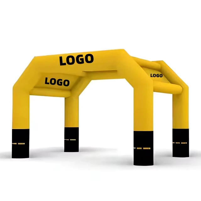 Arco inflable de carrera de puerta, arco de aire deportivo reciclable con logotipo impreso personalizado para eventos, gazebo, tienda inflable de PVC
