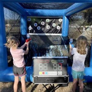 Gel Ball Shooting Game Blaster Inflatable Shooting Range Outdoor Events Team Building Bounce House