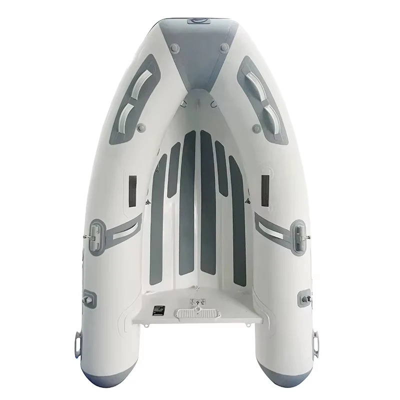 Barco de Resgate em Borracha PVC Personalizado para Pesca Marinha, 2-4m, Caiaque Inflável, Dinghy, Balsa com Casco em Alumínio