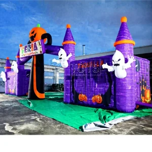 Ghost Pumpkin Arch Inflatable Outdoor Halloween Decoration