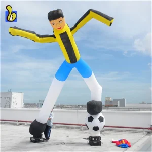 Giant 2 Legs Sky Puppet Football Player Inflatable Air Dancer for Event