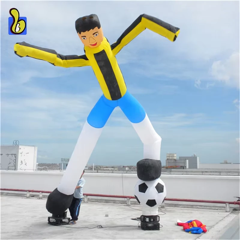 Giant 2 Legs Sky Puppet Football Player Inflatable Air Dancer for Event