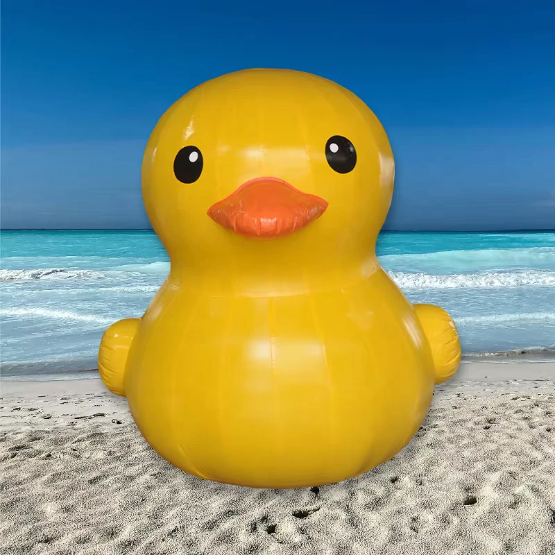 Personajes de animales de cartón inflables gigantes de 20 pies de PVC, decoración de eventos, globos inflados publicitarios, pato