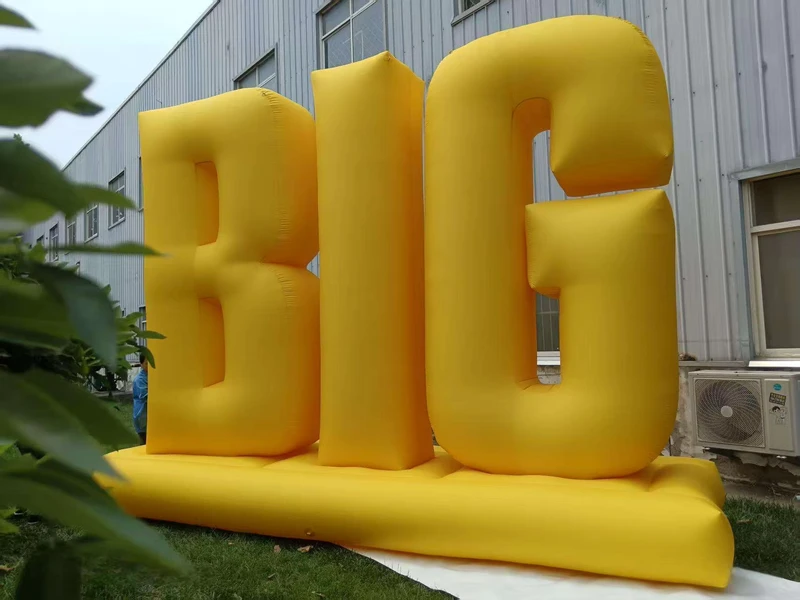 Géant 3,5m lettres gonflables publicitaires en PVC Oxford, résistant aux intempéries, imperméable, montage facile, léger