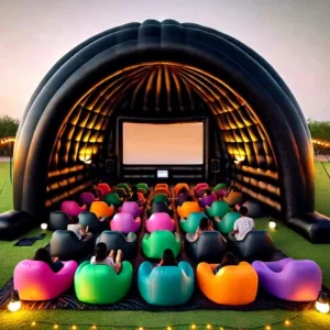 Giant 360 Portable Inflatable Cinema Dome Tent for Outdoor Movie Night School Event Family Theater and Party Projector Screen