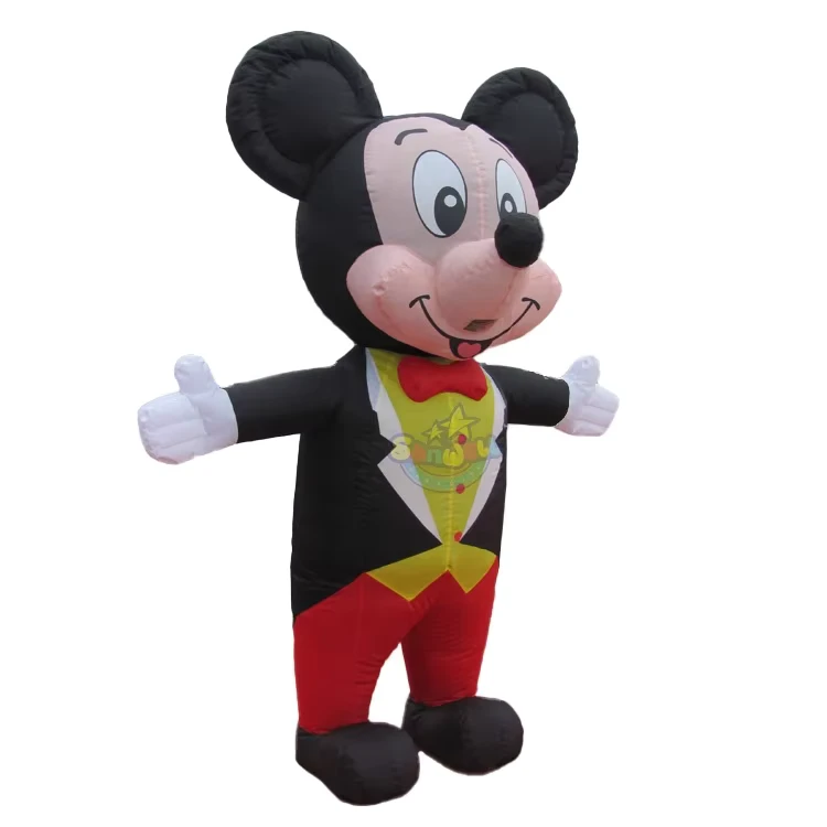 Modelos Insufláveis 3D Gigantes Personalizados, Personagem de Rato M, Insufláveis ao Ar Livre, Animal do Zodíaco Rato Insuflável