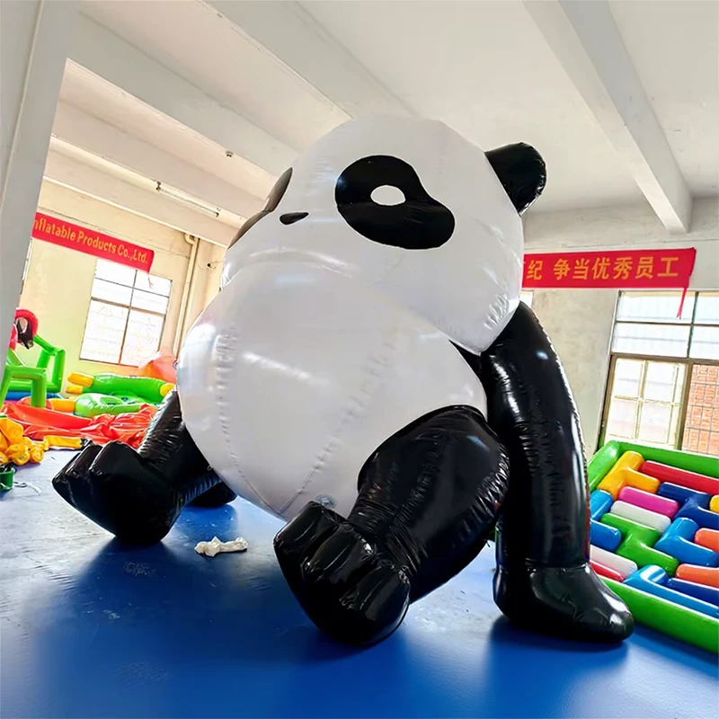 Giant 4M Drijvende Panda Opblaasbare Dieren Panda Speelgoed Groot Model voor Commerciële of Winkelcentrum Decoratie