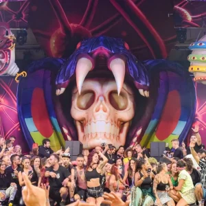 Giant Abstract Inflatable Skeleton Model Stage Background Halloween Party Concert bar Advertising Decoration