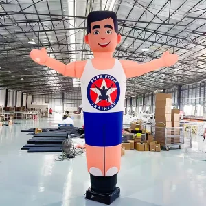 Danzón inflable gigante publicitario, hombre tubo inflable personalizado, muñeco volador gigante con brazos ondeantes