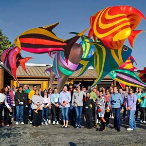 Giant Advertising Inflatables Outdoor Decoration Custom Giant Inflatable Model Big Decorative Fish